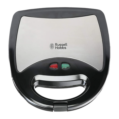 Russell Hobbs 3-in-1 Sandwich Maker (Black & Silver, 750W)