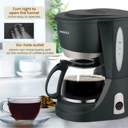 Pringle Mocha 4-Cup Drip Coffee Maker (Black, 600ml)