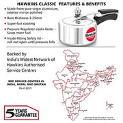 Hawkins Classic Pressure Cooker (2 Litre, Aluminium Pressure Cooker) (CL 20)