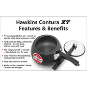 Hawkins Contura Black XT Pressure Cooker (3 Litre, Induction Compatible) (CXT 30)