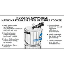 Hawkins Stainless Steel Pressure Cooker (10 Litre, Induction Compatible) (HSS 10)