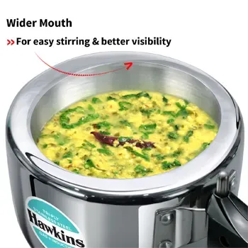 Hawkins Tri-Ply Stainless Steel Pressure Cooker (1.5 Litre, Induction Compatible) (HSST 15)