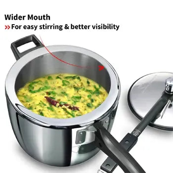 Hawkins Tri-Ply Stainless Steel Pressure Cooker (4.5 Litre, Induction Compatible) (HSST 45)