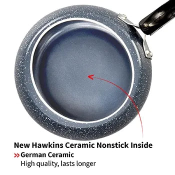 Hawkins Ceramic Pressure Cooker (2 Litre, Induction Compatible) (ICC 20)