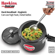 Hawkins Instaa Pressure Cooker (3 Litre, Induction Compatible) (IIH 3T)