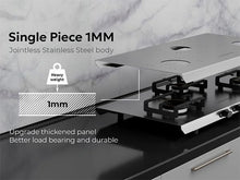 Sunshine Shield Plus S.S. Gas Stove (3 Burner, Stainless Steel Body)