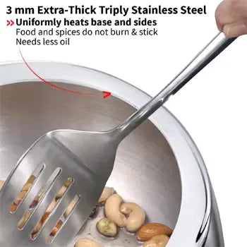 Hawkins Tri-Ply Stainless Steel Contura Pressure Cooker (5 Litre, Induction Compatible) (SSTCO 50)