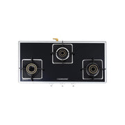 Sunshine Arrow Glass Top Gas Stove (3 Burner, Manual Ignition)