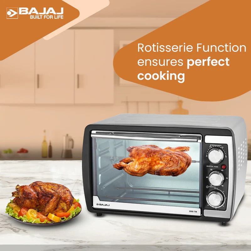 Bajaj 2000 TM Oven Toaster Griller (OTG) (20 Litre, Black)
