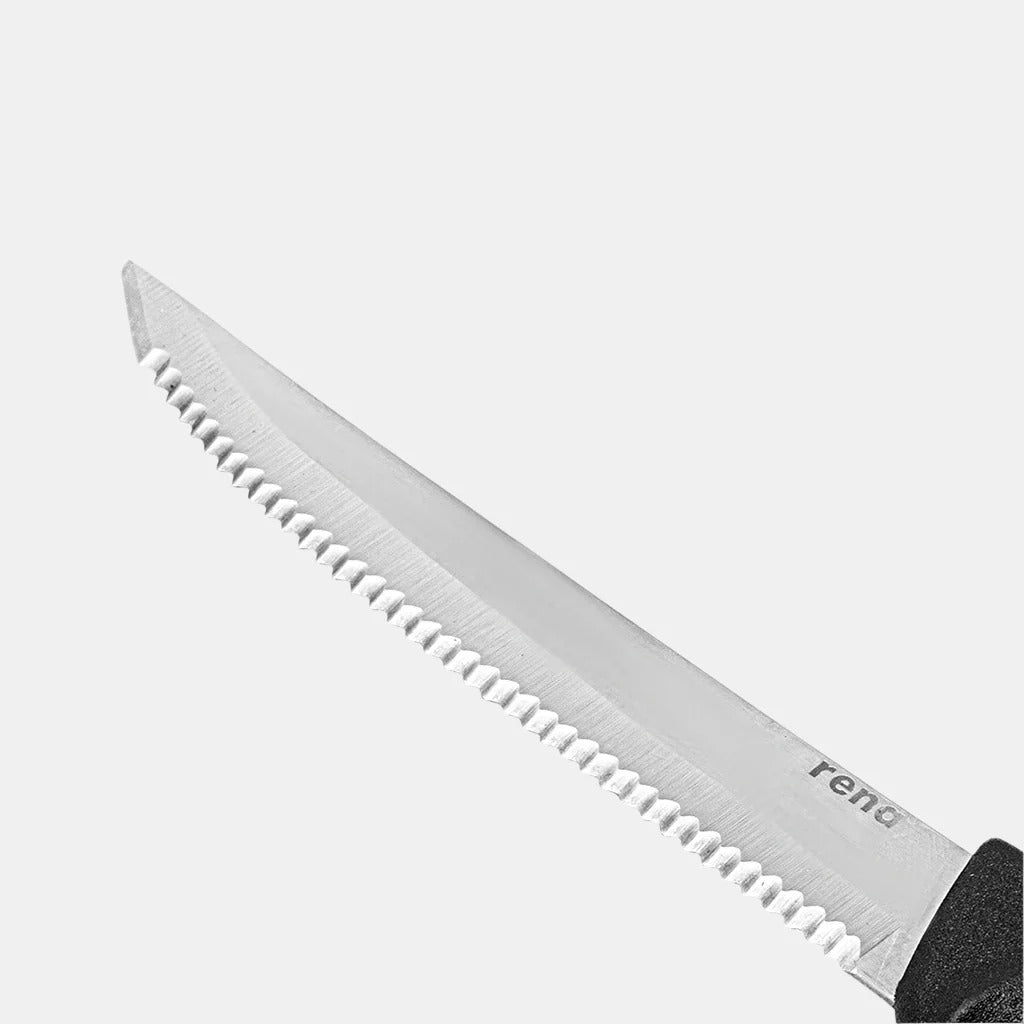 Rena Steak Knife, Stainless Steel Serrated Knife (Made in India)