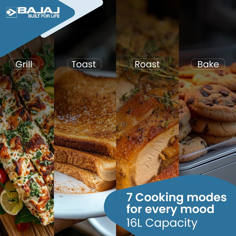 Bajaj 1603 Oven Toaster Griller (OTG) (16 Litre, White)