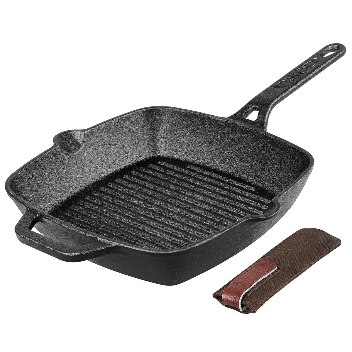 Vinod Legacy Pre-Seasoned Cast Iron Square Griddle (24 cm)