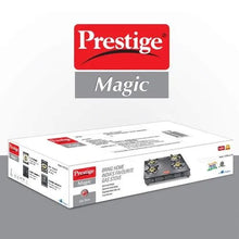 Prestige Magic Glass Top Gas Stove (4 Burner, Powder Coated Body)