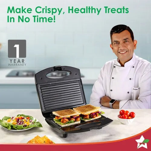 Wonderchef Acura Plus Sandwich Griller (Black, 750W)