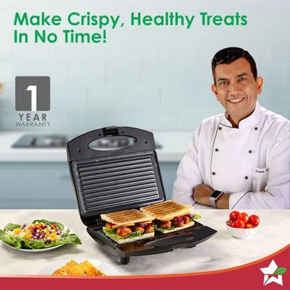 Wonderchef Acura Plus Sandwich Griller (Black, 750W)