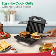 Wonderchef Acura Plus Sandwich Griller (Black, 750W)