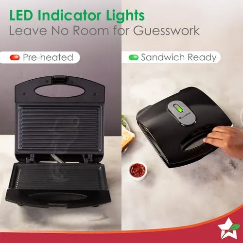 Wonderchef Acura Plus Sandwich Griller (Black, 750W)