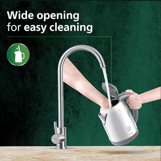 Philips Electric Kettle (Silver & Black, 1.2 Litre)