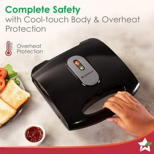 Wonderchef Acura Plus Sandwich Griller (Black, 750W)