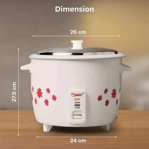 Prestige PRWO 1.8-2 Electric Rice Cooker, Close Fit Lid (1.8L)