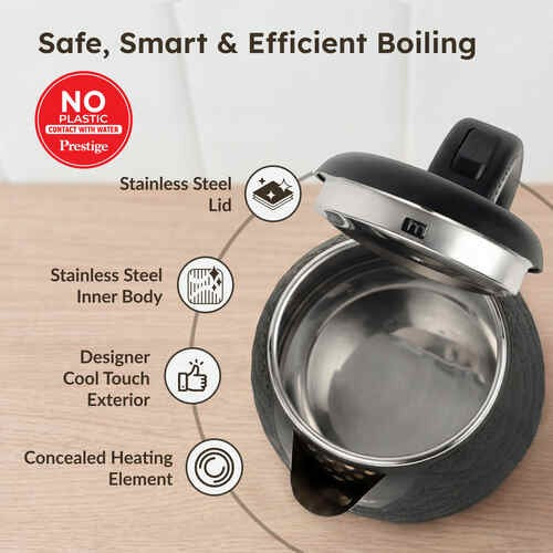 Prestige PKCT Electric Kettle (Black, 1.5 Litre)