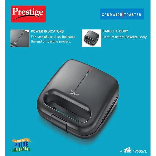 Prestige PSDP 01 Deep Sandwich Maker (Black, 750W)