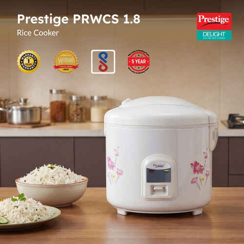 Prestige Delight PRWCS 1.8 Electric Rice Cooker (1.8L)