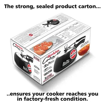 Hawkins Contura Black XT Pressure Cooker (3 Litre, Induction Compatible) (CXT 30)