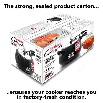 Hawkins Contura Black XT Pressure Cooker (5 Litre, Induction Compatible) (CXT 50)