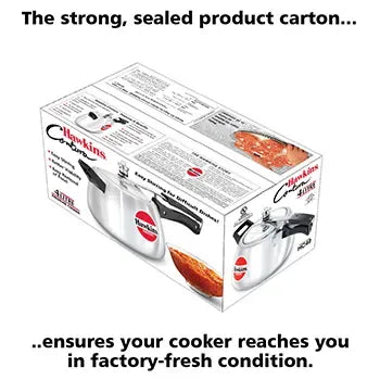 Hawkins Contura Pressure Cooker (4 Litre, Aluminium Pressure Cooker) (HC 40)