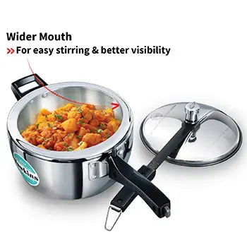 Hawkins Tri-Ply Stainless Steel Pressure Cooker (3.5 Litre, Induction Compatible) (HSST 35)