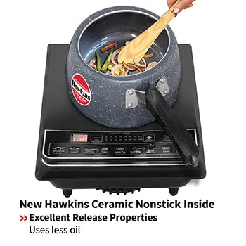Hawkins Ceramic Pressure Cooker (3 Litre, Induction Compatible) (ICC 30)