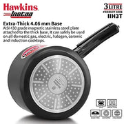Hawkins Instaa Pressure Cooker (3 Litre, Induction Compatible) (IIH 3T)