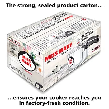 Hawkins Miss Mary Pressure Cooker (3 Litre, Aluminium Pressure Cooker) (MM 30)