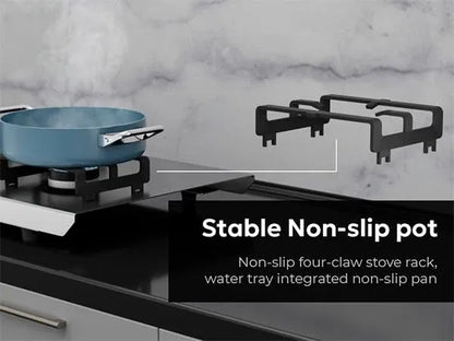 Sunshine Shield Plus S.S. Gas Stove (3 Burner, Stainless Steel Body)