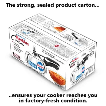 Hawkins Stainless Steel Contura Pressure Cooker (2 Litre, Induction Compatible) (SSC 20)