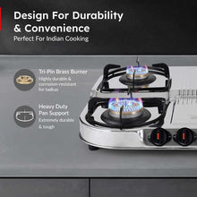 Prestige Royale Stainless Steel Gas Stove (4 Burner, Manual Ignition)
