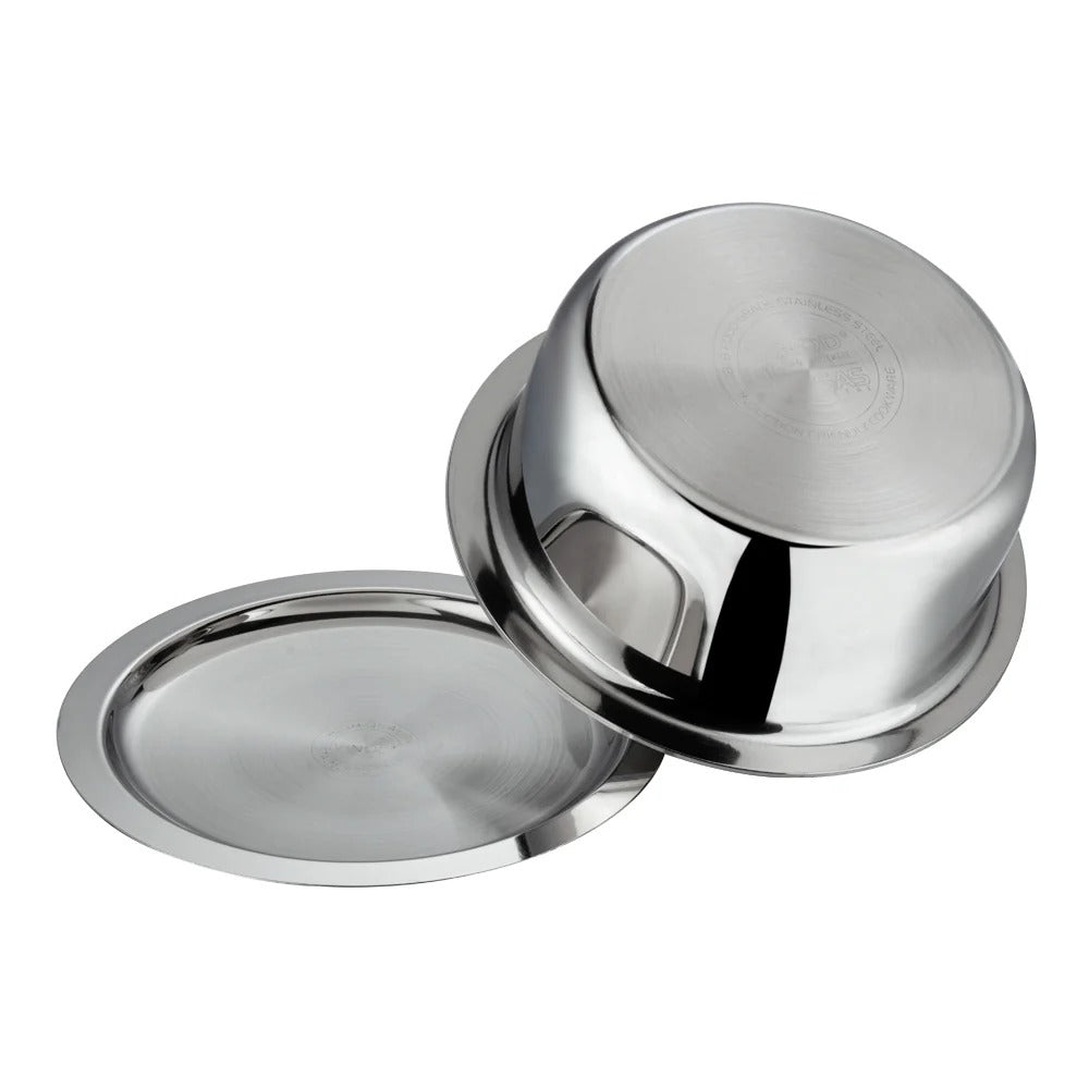 Vinod Platinum Triply Stainless Steel Tope with Lid (7.5 L)