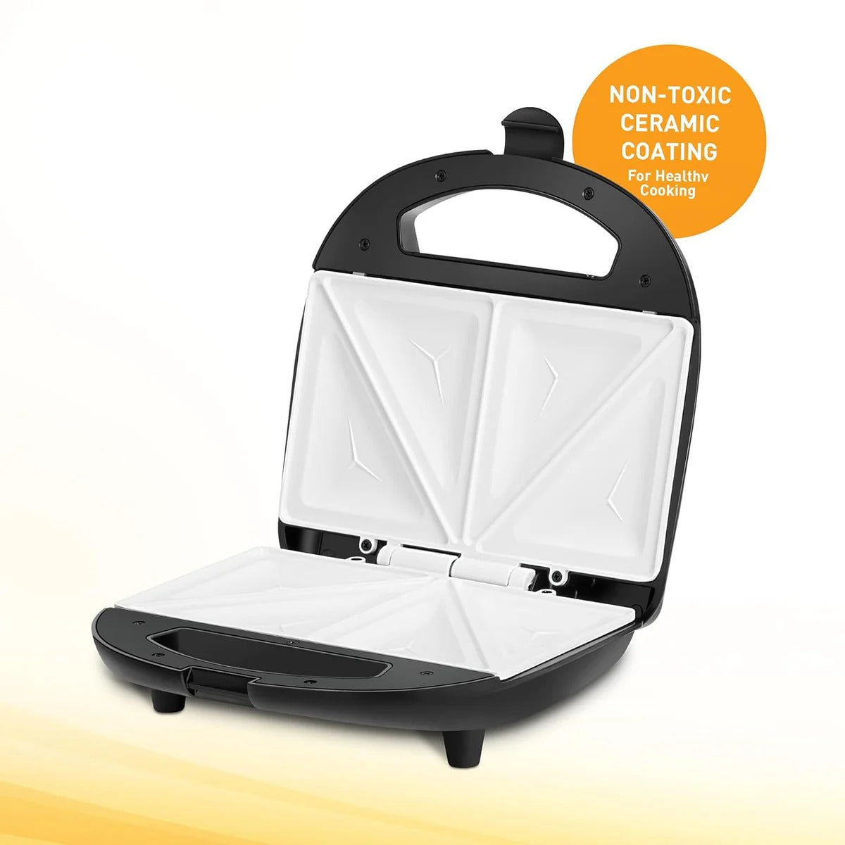 Kent Sandwich Toaster (Black, 700W)