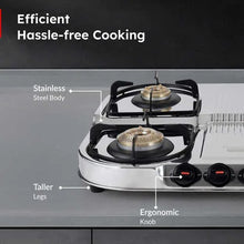 Prestige Royale Stainless Steel Gas Stove (4 Burner, Manual Ignition)