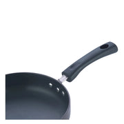 Vinod Hard Anodised Deep Frypan with Glass Lid (24 cm)