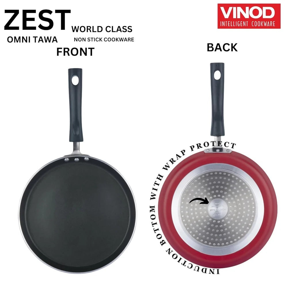 Vinod Zest Non-Stick Dosa Tawa, Induction Friendly (25 cm)