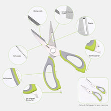 Rena 6-in-1 Multi-Function Kitchen Scissor, Stainless Steel, Detachable (23 cm)