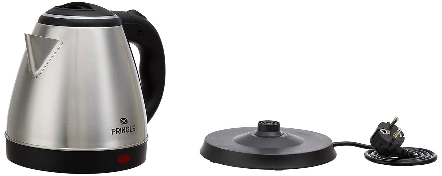 Pringle EK 616 Electric Kettle (Silver, 1.2 Litre)