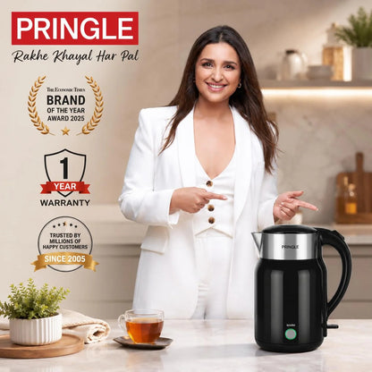 Pringle Haden Electric Kettle (Black, 1.8 Litre)