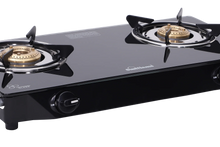 Sunflame Naples Glass Top Gas Stove (2 Burner. Manual Ignition)