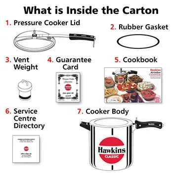 Hawkins Classic Pressure Cooker (12 Litre, Aluminium Pressure Cooker) (CL 12)