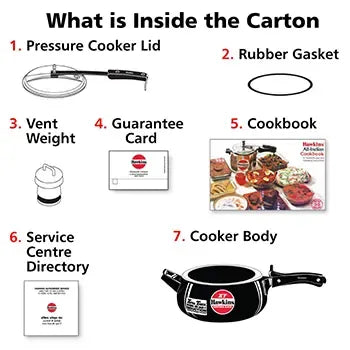 Hawkins Contura Black XT Pressure Cooker (3.5 Litre, Induction Compatible) (CXT 35)