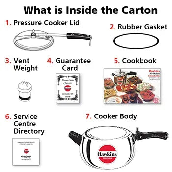 Hawkins Contura Pressure Cooker (5 Litre, Aluminium Pressure Cooker) (HC 50)