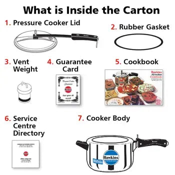 Hawkins Stainless Steel Pressure Cooker (4 Litre, Induction Compatible) (HSS 40)